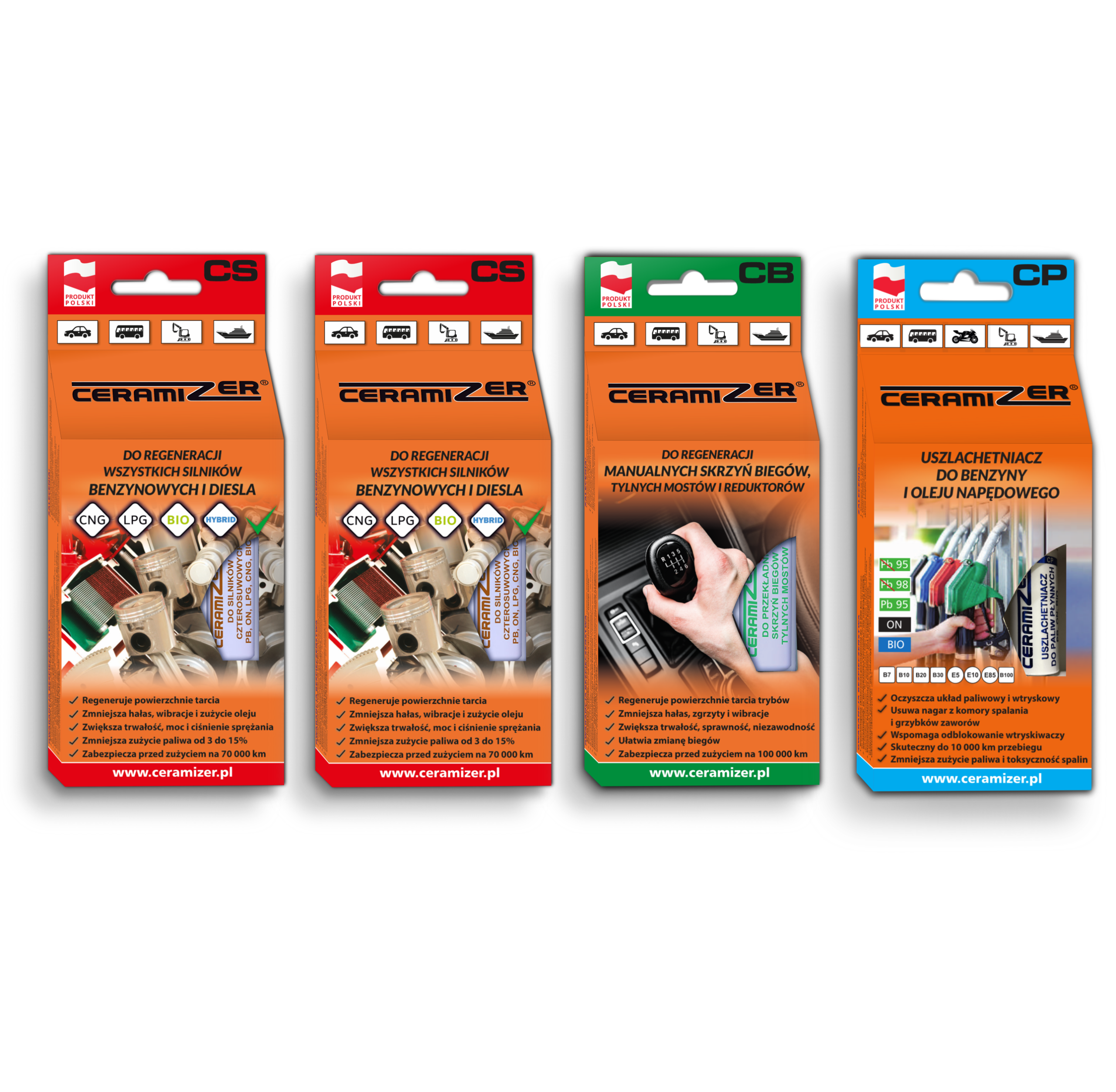 Zestaw 3: silnik (2xCS), skrzynia (CB), paliwo (CP)