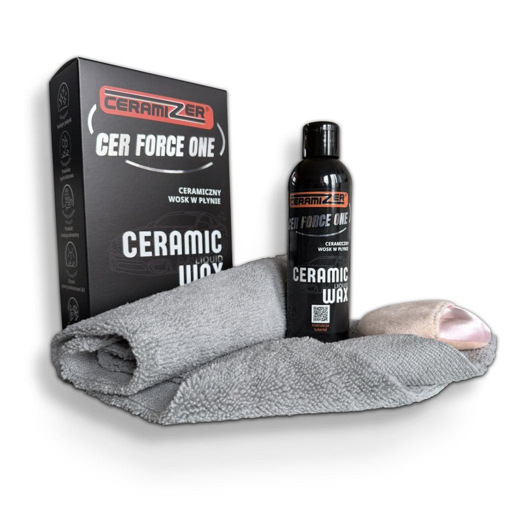 Cer Force One - Ceramiczny wosk w płynie, zestaw z mikrofibrą i aplikatorm