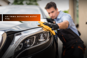 Specjalista wykonujący profesjonalny auto detailing nadwozia